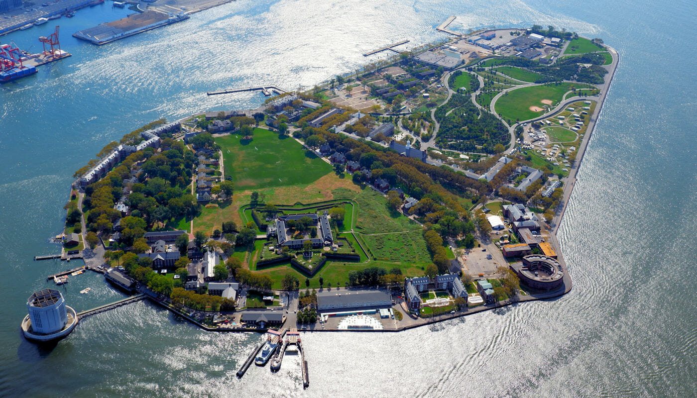 O que fazer em Governors Island - Vista Aérea